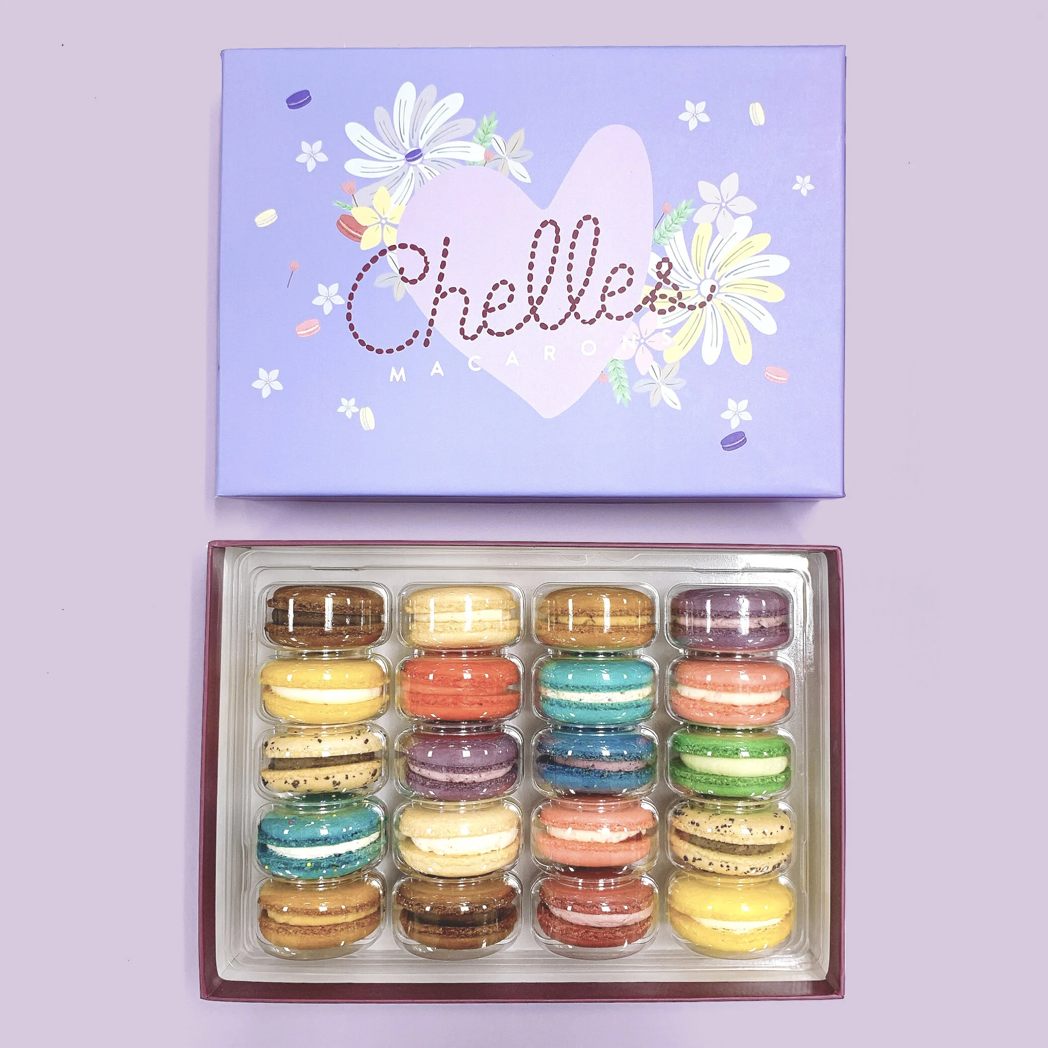 20 Count Assorted Macaron Box | Chelles Macarons